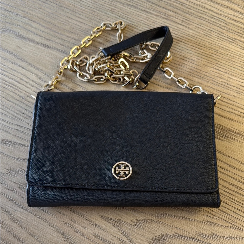Tory Burch Black Leather Crossbody Bag